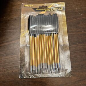 Genuine BOLT 12 pack Aluminum Bolts Metal Tips BT201 Crossbow Cross Bow Arrows